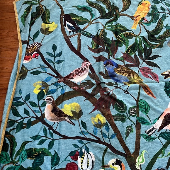 Price is Firm🕊️ NWT Anthro Nathalie Lete Bird Throw Blanket - Picture 9 of 16